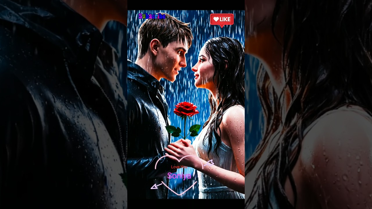 Romantic Love Story Short | Cute Couple in Rain |  