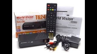Цифровой эфирный Т2 приемник World Vision T624m3 - обзор, распаковка, где купить