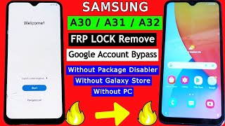Samsung A30, A31, A32 FRP Bypass | Backup Restore Google Account Bypass/FRP Lock Unlock Without PC