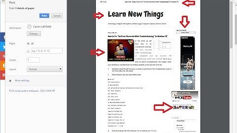 How to Print Webpages without Ads, Header Footer Links & other Unwanted