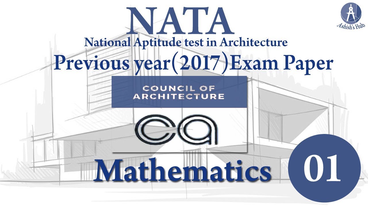 Part 1 | Mathematics || NATA 2017 || Exam/Sample question paper