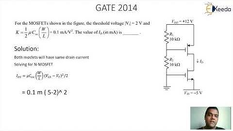 MOSFET Numerical Problems 4 Explained | GATE Analog Circuits Concepts