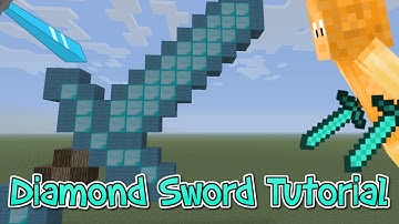 Minecraft Xbox/Ps Diamond Sword Pixel Art Tutorial Tu19