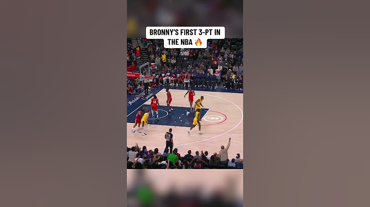 Bronny's first 3 in the NBA 🎯