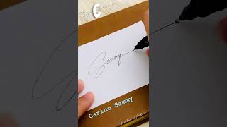 Letter S Signature/ How to make letter S Signature/ Sign Sammy Carino #shorts #signatureideas