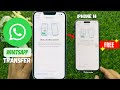 How to transfer whatsapp from old iphone to new iphone 2023  transfer chats to iphone