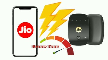 Mobile sim vs Jiofi internet speed test . Speed test by okla