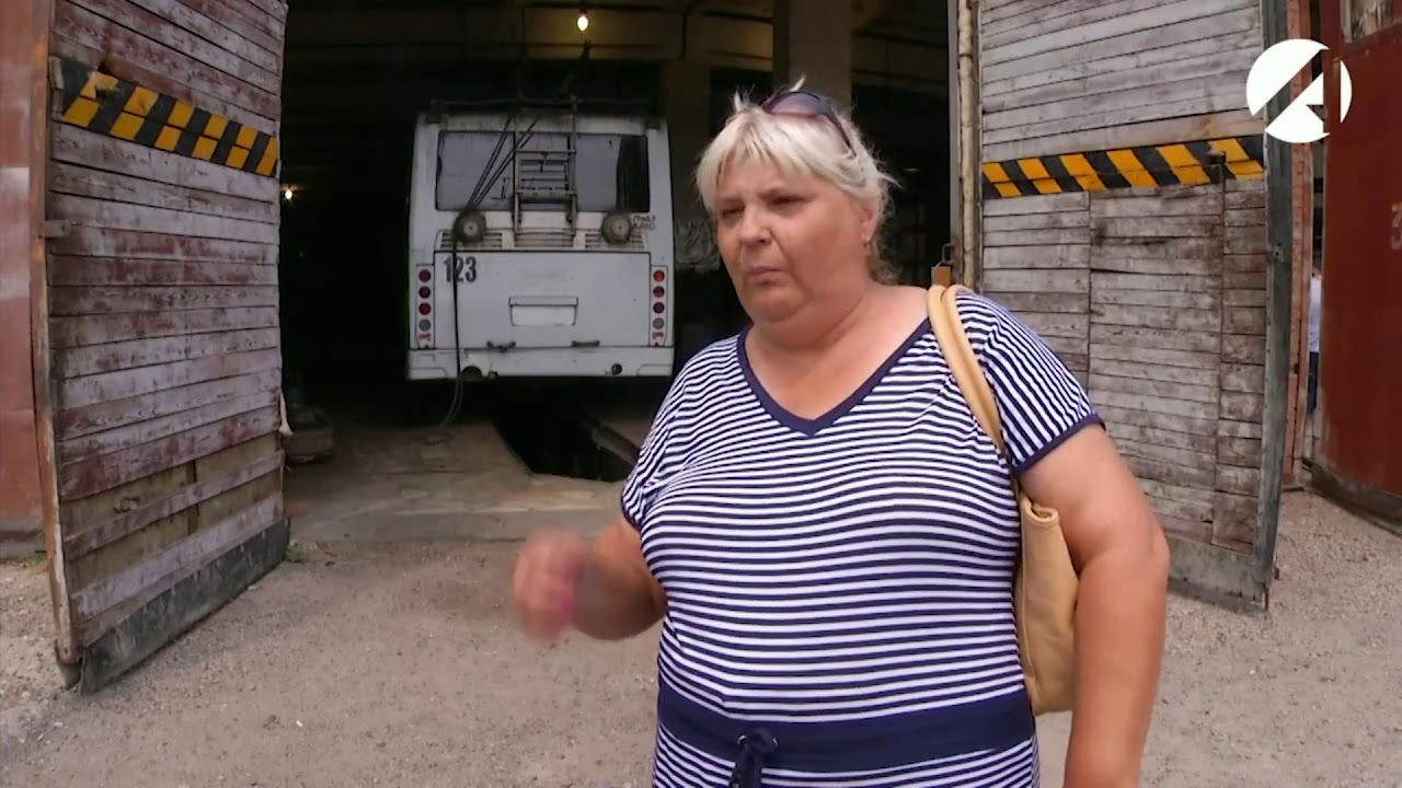 Разрушение электротранспорта Астрахани