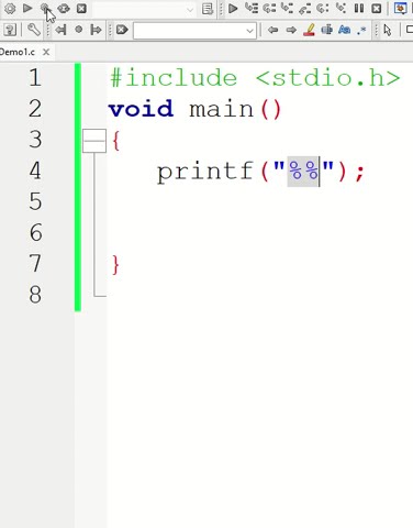 Write a 'C' program to print % (percentage sign) in easy way |tips and ...