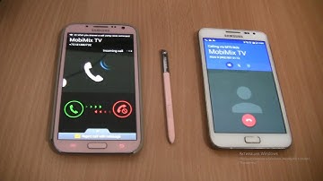Over the Horizon Incoming call&Outgoing call at the Same Samsung Note 2 Pink+Stylus+Note 1 Android 7