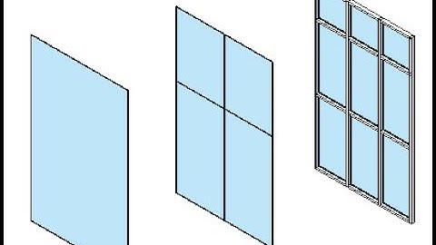 Curtain Wall Panels in Revit.