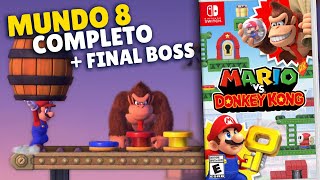 Mario vs. Donkey Kong #8 | Mundo 8 Completo + BOSS FINAL - Twilight City