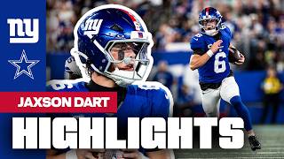 Jaxson Dart Highlights: Giants vs. Cowboys | Week 1 SNF