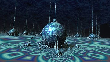 Halls of the Fractal Pseudo Kleinian Sphere, A Flight Through a 3D Fractal.