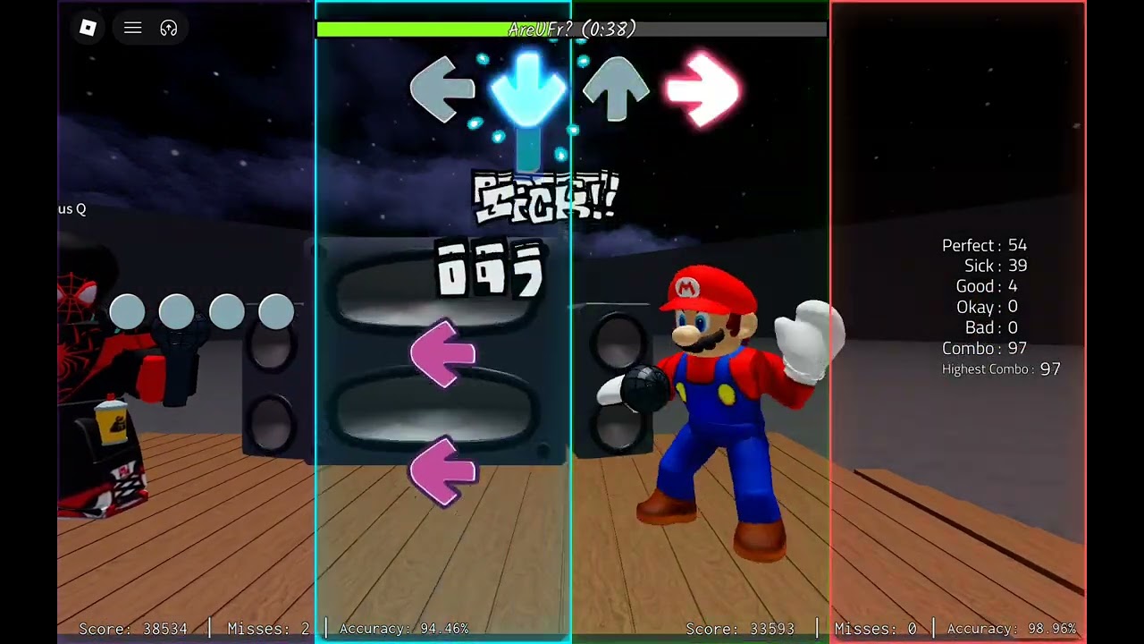 Basically FNF Remix with my friend, notorious Q :D