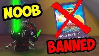 SO I GOT FALSE BANNED and had to start over again... | Roblox Saber Simulator