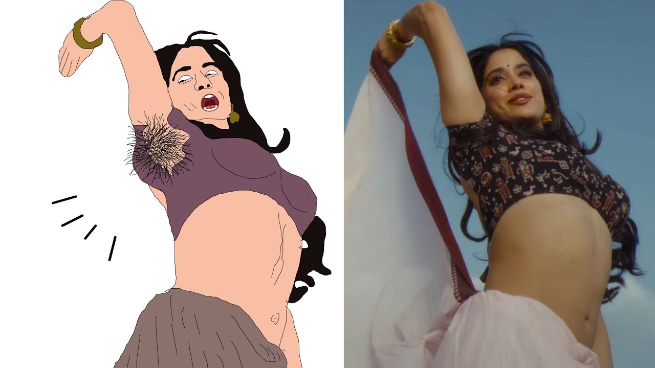 Чикири Чикири Видео Песня | Песни на телугу | Педди | Рам Чаран | Джанви | Рисование мема | Забав...