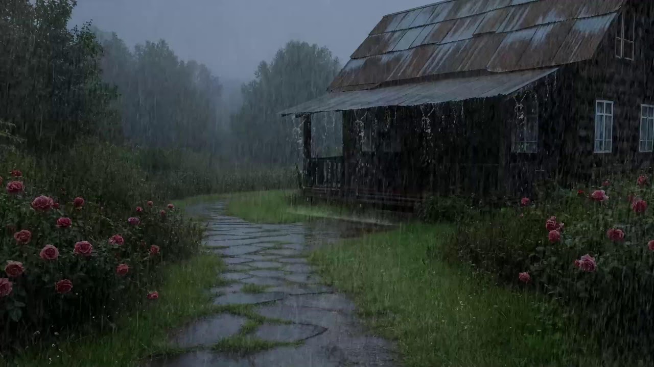 Peaceful Night Rain 🌙 Sons de Pluie for Deep Sleep & Inner Ruhe Tonight 💫