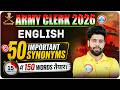 Army Clerk 2026 English | 50 Important Synonyms | 15 Minutes में 150 Words | English By Anuj Sir