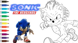 Sonic the Hedgehog Coloring Book Page Sonic the Hedgehog 2 Sonic the Hedgehog Movie 2 Coloring