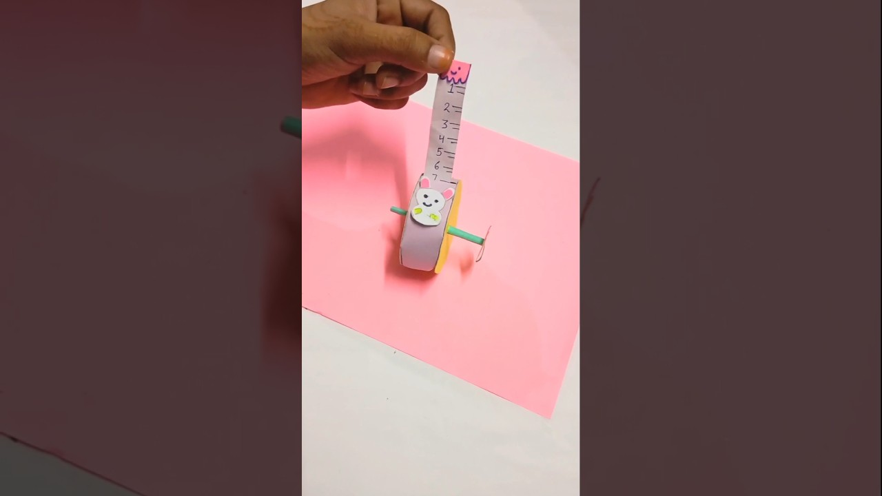 How to make a measurement Tape with paper DIY craft ‎⁨@Sajid_Husain99⁩  