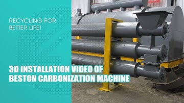 3D Installation Video of Beston Carbonization Machine
