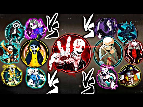 Shadow Fight 2 Bloody Gaster Vs All Sans From Undertale All Universe