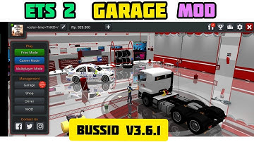 New ETS 2 style 😎GARAGE MOD |BUSSID UPDATE |BUSSID v3.6.1 |How to add the file |Bussidmods