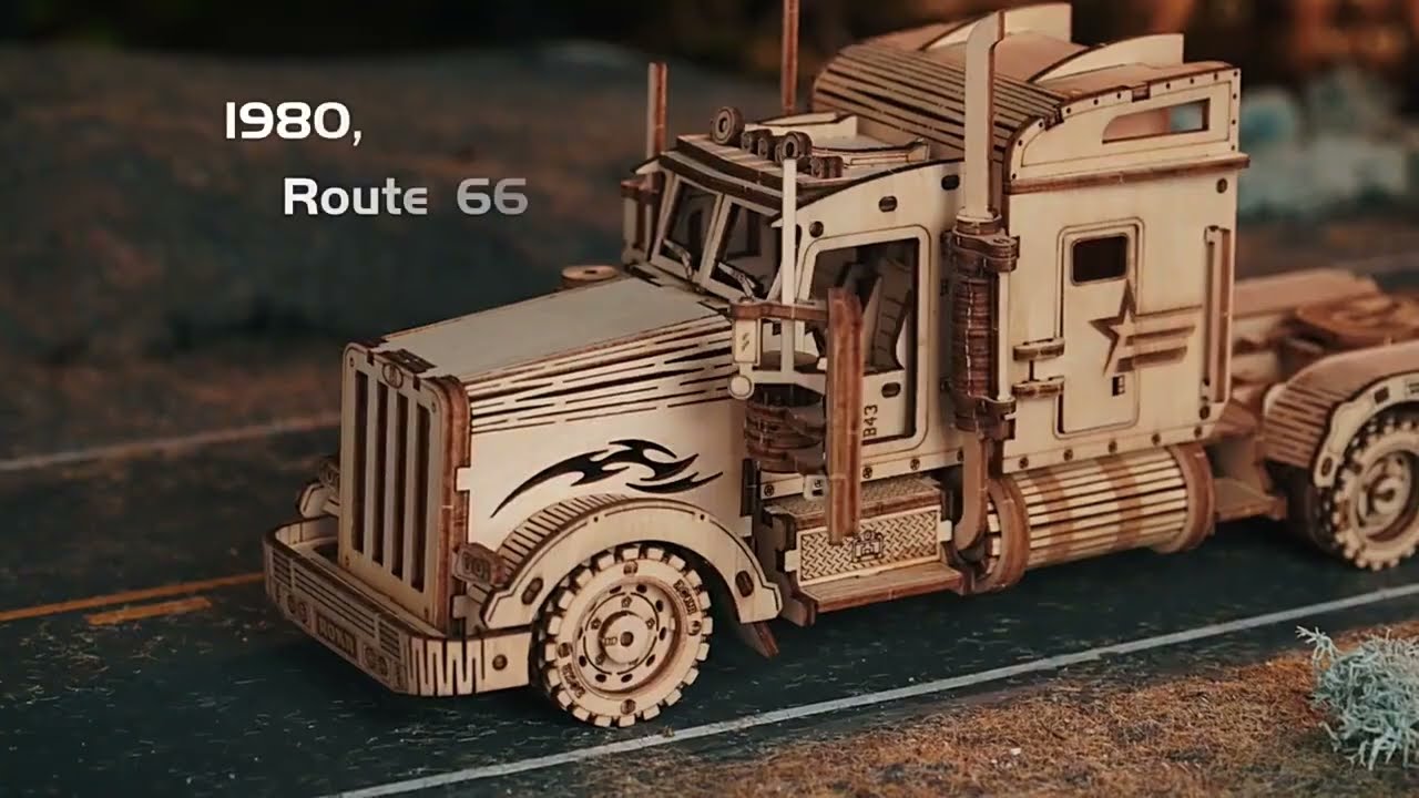 Robotime - Truck Heavy - Camion - Véhicule - Maquette Maquettes en bois -  Modélisme 