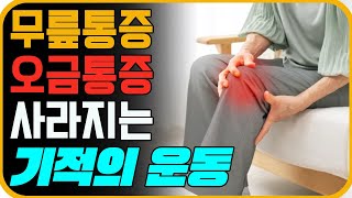 오금통증, 무릎통증 사라지는 초간단 운동법! 무릎관절에 부담없는 이 동작을 매일 꼭 하세요! [40대, 50대, 60대이후 통증없이 할 수 있는 가장 좋은 무릎 뒤 오금 강화운동]