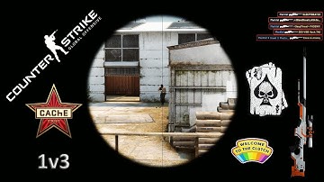 CS:GO Frags Highlight #1 - Cache 1v3 AWP Ace Clutch Clutch