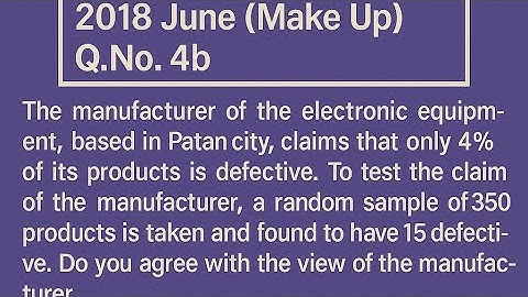 Testing of Hypothesis - Z test | Part - 3 |  Statistical Method | MBS 1st Semester | TU Guide |