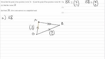 Vectors Exam Questions - A Level Maths - Edexcel Pure Year 1 - Q1 (level 1)