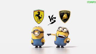 Ferrari vs lamborghini minions style ...