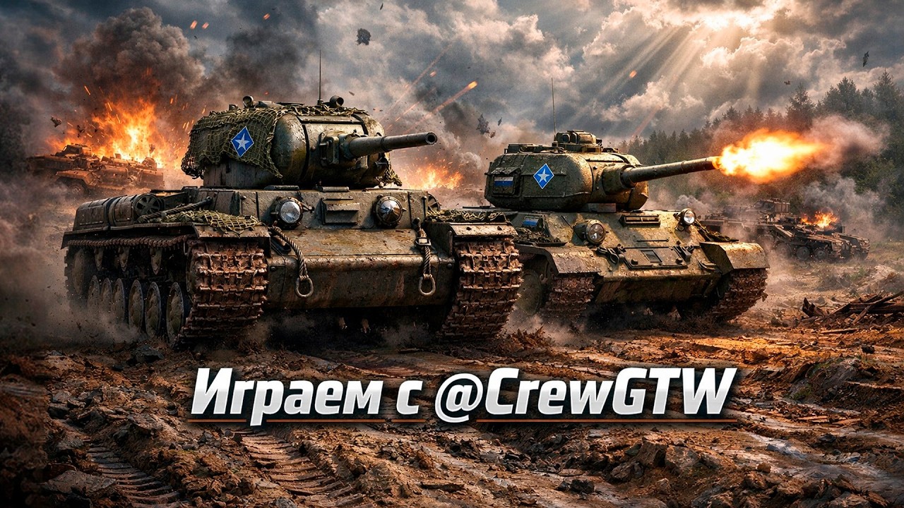 War Thunder: Взвод @CrewGTW 🔥 Танковые Бои