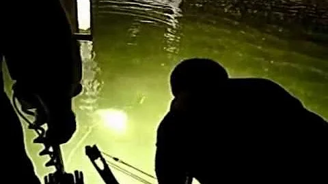 9yr old Bowfishing Iowa Great Lakes