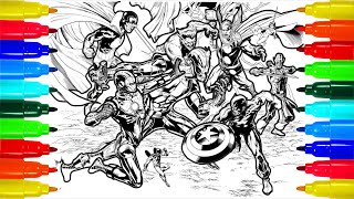 Marvels Battle Coloring Pages
