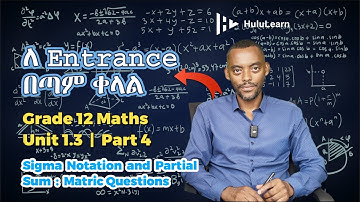 Grade 12 Maths | Unit 1 | 1.3 Part 4 | Sigma Notation and Partial Sum | Matric Questions