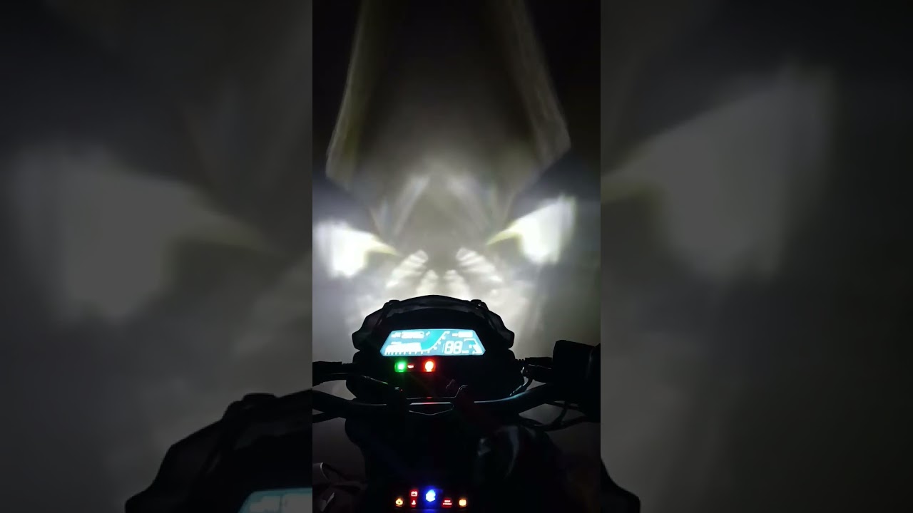 Dominar 250 LED DRL headlight pattern 