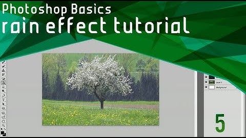 Photoshop Basics - Rain Effect Tutorial