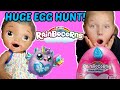 BABY ALIVE has a HUGE EGG HUNT and PLAYS HOT and COLD! The Lilly and Mommy Show! FUNNY KIDS SKIT!