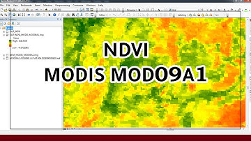 Calculate NDVI MODIS MOD09A1| ِCalculer NDVI MODIS MOD09A1