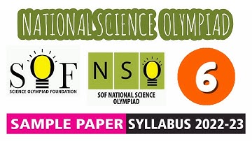 NSO Science Olympiad Class 6 Sample Paper 2022-23