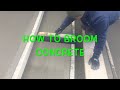 How to get a perfect broom finish on concrete.