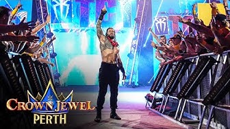 Roman Reigns receives an epic ovation in Perth Crown Jewel 2025 highlights