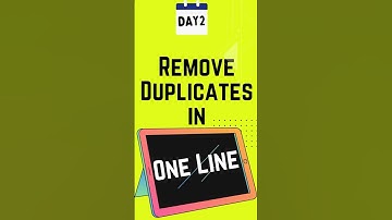 🚫 Remove duplicates from an array – 1-liner!