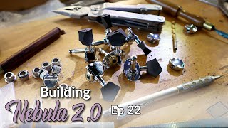 Ep 22 - Make a Modern Multi-Scale Electro Acoustic Guitar - Fret Crowning and Custom Tuners, oh my!