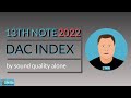 2022 13th note dac index by sound quality