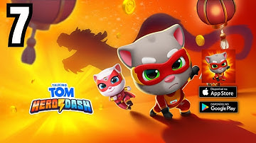 Talking Tom Hero Dash Gameplay Walkthrough Part 7 - Angela (iOS, Android)