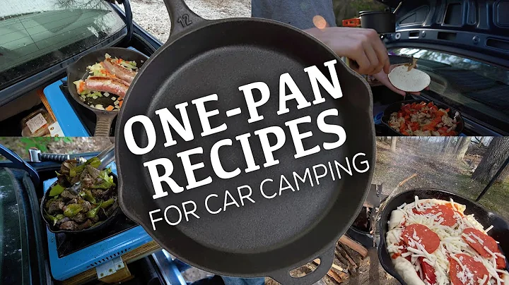 One Pan Recipes for Car Camping - with Full DIY Kitchen Setup Breakdown